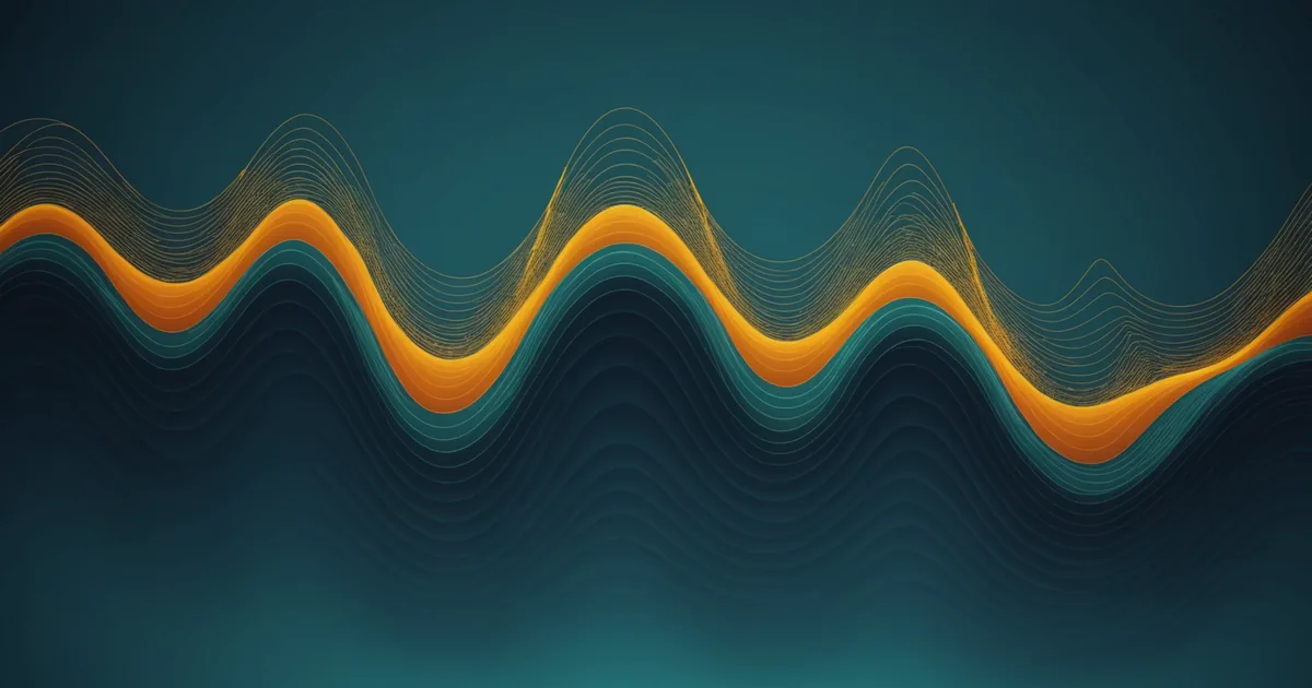 Abstract waveform visualization representing speech emotion patterns